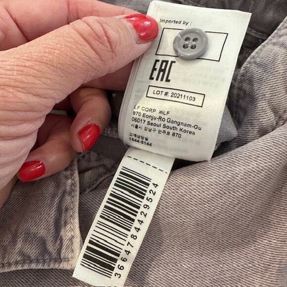 ba&sh Frida Denim Jumpsuit Faded Purple Wash Medium - Picture 13 of 13